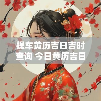 提车黄历吉日吉时查询 今日黄历吉日吉时查询