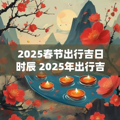 2025春节出行吉日时辰 2025年出行吉日吉时一览表