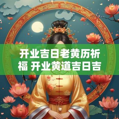 开业吉日老黄历祈福 开业黄道吉日吉时一览表