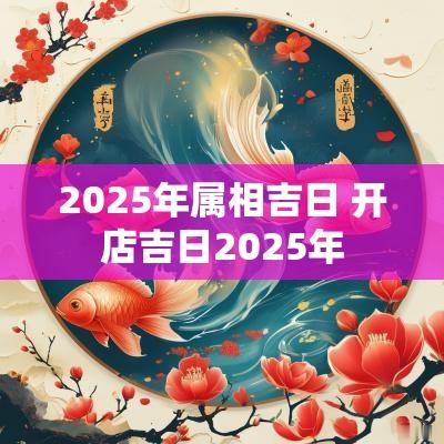 2025年属相吉日 开店吉日2025年