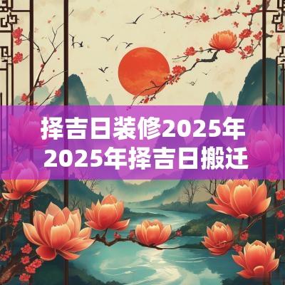 择吉日装修2025年 2025年择吉日搬迁