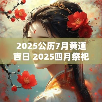 2025公历7月黄道吉日 2025四月祭祀黄道吉日
