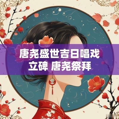 唐尧盛世吉日唱戏立碑 唐尧祭拜