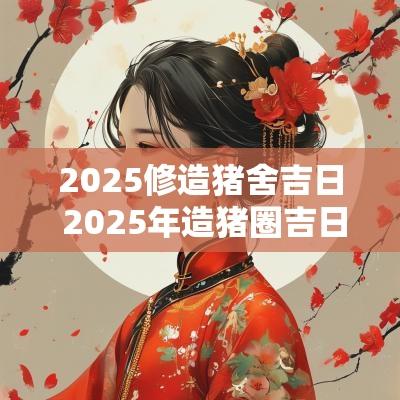 2025修造猪舍吉日 2025年造猪圈吉日