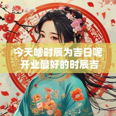 今天啥时辰为吉日呢 开业最好的时辰吉日