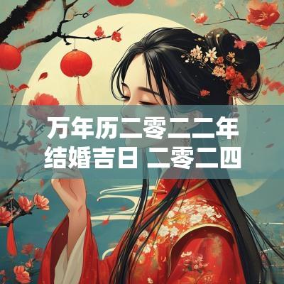 万年历二零二二年结婚吉日 二零二四年结婚黄道吉日