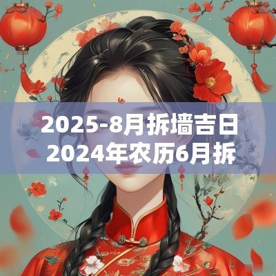 2025-8月拆墙吉日 2025年农历6月拆墙吉日