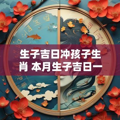 生子吉日冲孩子生肖 本月生子吉日一览表