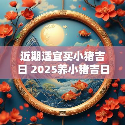 近期适宜买小猪吉日 2025养小猪吉日
