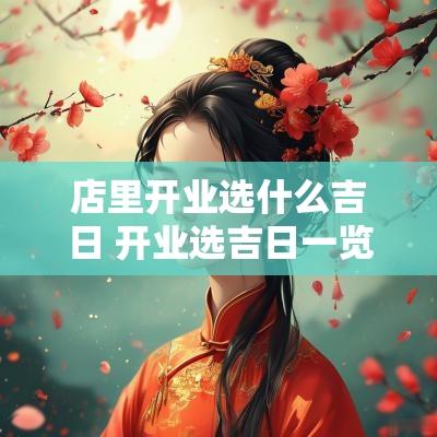 店里开业选什么吉日 开业选吉日一览表