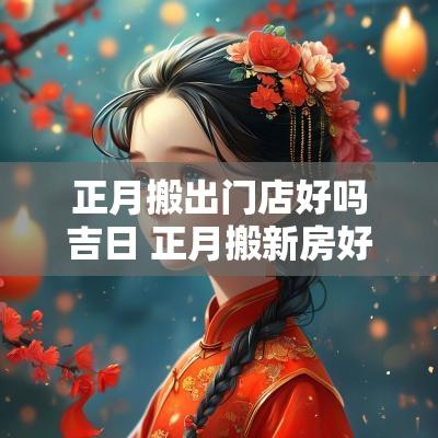正月搬出门店好吗吉日 正月搬新房好不好