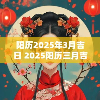 阳历2025年3月吉日 2025阳历三月吉日