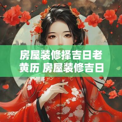 房屋装修择吉日老黄历 房屋装修吉日阴历几号合适