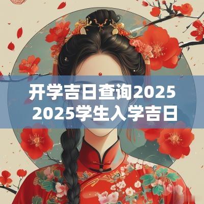 开学吉日查询2025 2025学生入学吉日查询