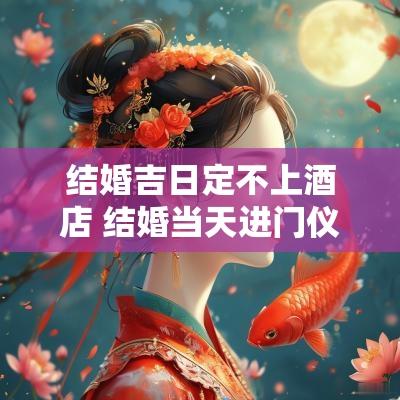 结婚吉日定不上酒店 结婚当天进门仪式可以在酒店吗