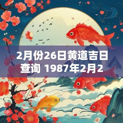 2月份26日黄道吉日查询 1987年2月26日农历