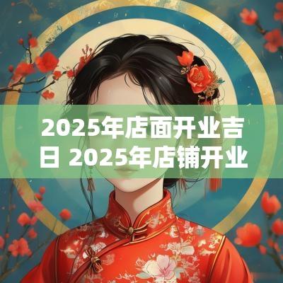 2025年店面开业吉日 2025年店铺开业黄道吉日