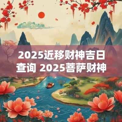 2025近移财神吉日查询 2025菩萨财神搬家吉日 2025近移财神吉日查询 2025菩萨财神搬家吉日