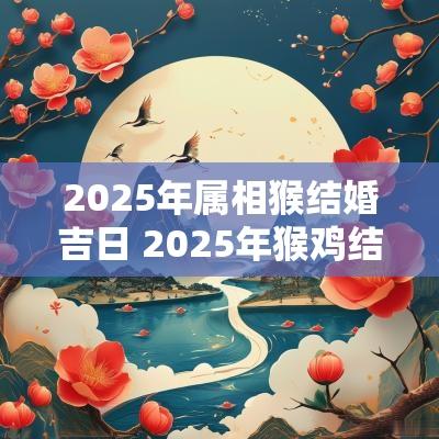 2025年属相猴结婚吉日 2025年猴鸡结婚吉日