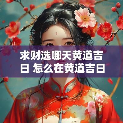 求财选哪天黄道吉日 怎么在黄道吉日求财最有效