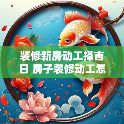 装修新房动工择吉日 房子装修动工怎么选吉日