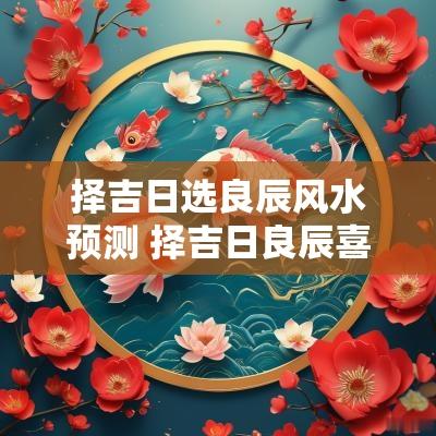 择吉日选良辰风水预测 择吉日良辰喜迁新居