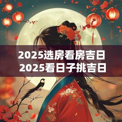 2025选房看房吉日 2025看日子挑吉日