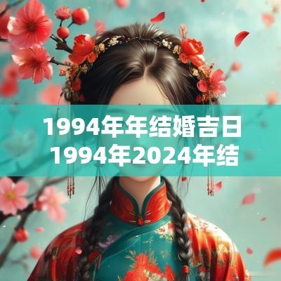 1994年年结婚吉日 1994年2025年结婚吉日