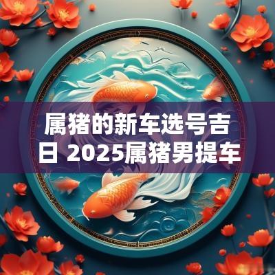 属猪的新车选号吉日 2025属猪男提车吉日