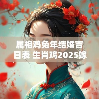 属相鸡蛇年结婚吉日表 生肖鸡2025嫁娶吉日