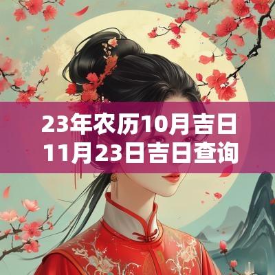 23年农历10月吉日 11月23日吉日查询