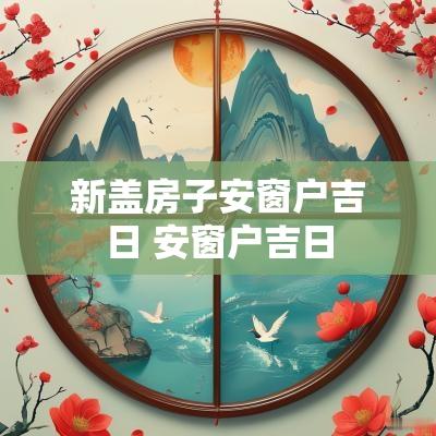 新盖房子安窗户吉日 安窗户吉日