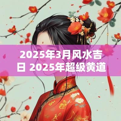 2025年3月风水吉日 2025年超级黄道吉日