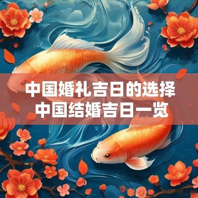 中国婚礼吉日的选择 中国结婚吉日一览表