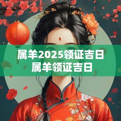 属羊2025领证吉日 属羊领证吉日