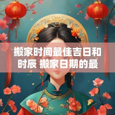 搬家时间最佳吉日和时辰 搬家日期的最佳时间