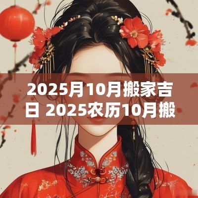 2025月10月搬家吉日 2025农历10月搬家吉日