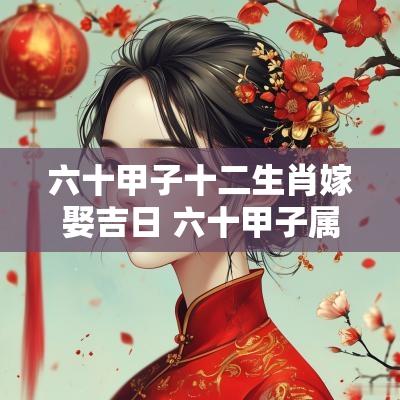 六十甲子十二生肖嫁娶吉日 六十甲子属相表大全