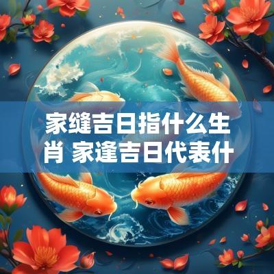 家缝吉日指什么生肖 家逢吉日代表什么生肖