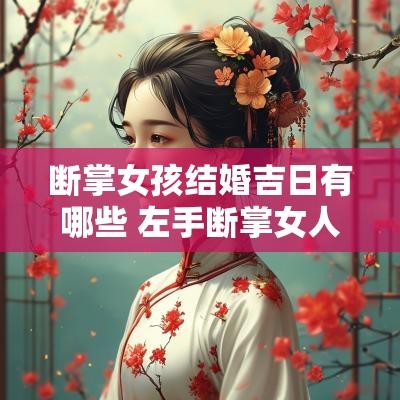 断掌女孩结婚吉日有哪些 左手断掌女人婚姻好不好