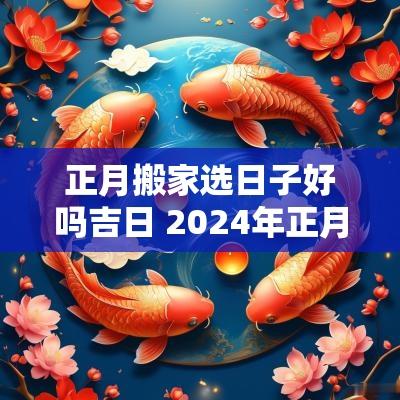 正月搬家选日子好吗吉日 2025年正月搬家吉日查询