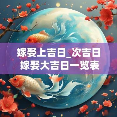 嫁娶上吉日_次吉日 嫁娶大吉日一览表