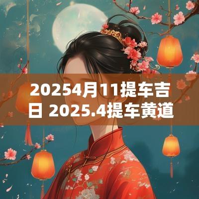 20254月11提车吉日 2025.4提车黄道吉日