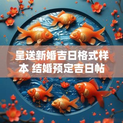 呈送新婚吉日格式样本 结婚预定吉日帖的格式
