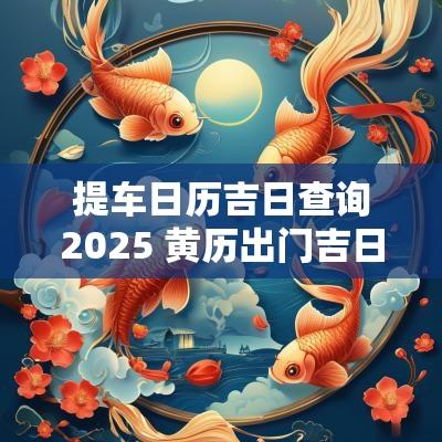 提车日历吉日查询2025 黄历出门吉日查询2025