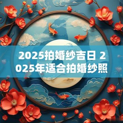 2025拍婚纱吉日 2025年适合拍婚纱照的日子