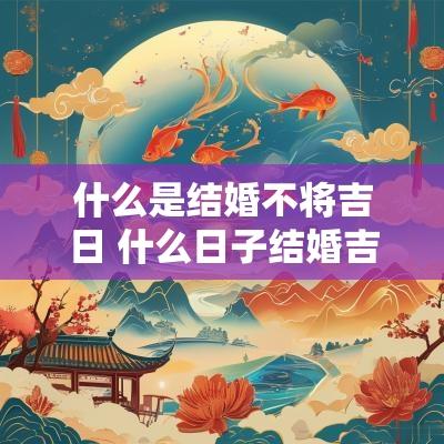 什么是结婚不将吉日 什么日子结婚吉日最好