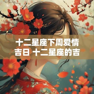 十二星座下周爱情吉日 十二星座的吉日吉时