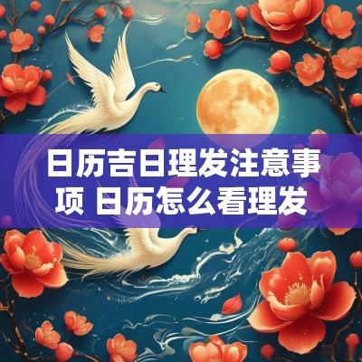 日历吉日理发注意事项 日历怎么看理发好日子