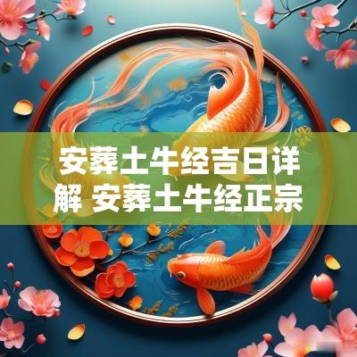 安葬土牛经吉日详解 安葬土牛经正宗原版